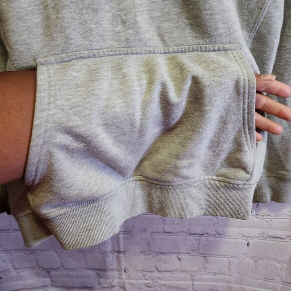 Eddie Bauer Hoodie Boys Large Grey Explore Graphic Print Fleece Pullover - Picture 3 of 10